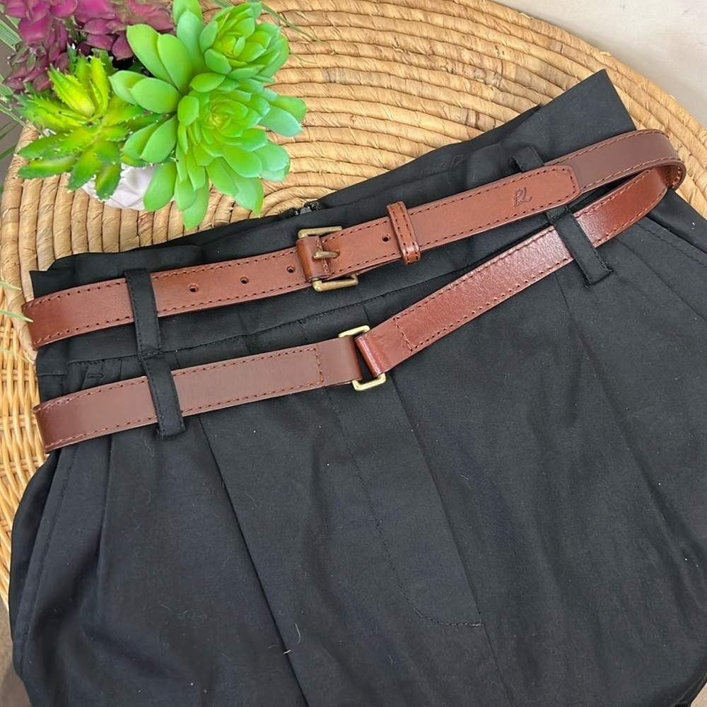 3.1 Phillip Lim Black Mini Skirt Double Belted 4